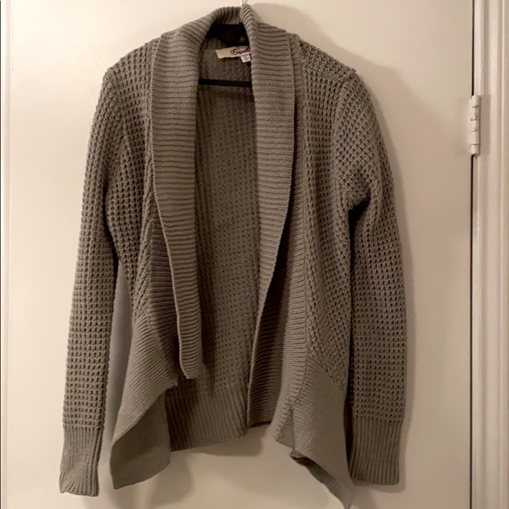 Grey knit sweater